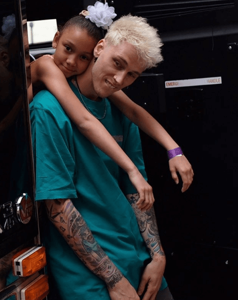 Casie Colson Baker With Her Father Machine Gun Kelly